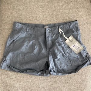 NWT gray linen shorts